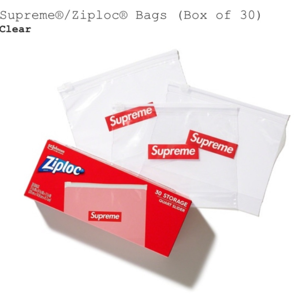 Supreme ziploc bags